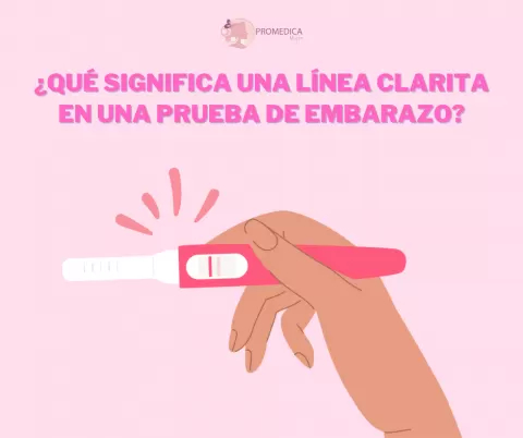 ¿Qué significa una línea clarita en una prueba de embarazo?