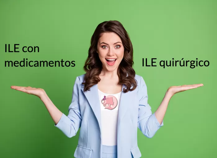 Foto de ILE con medicamentos o ILE quirúrgico ¿cuál elegir?